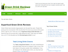 Tablet Screenshot of greendrinkreviews.org